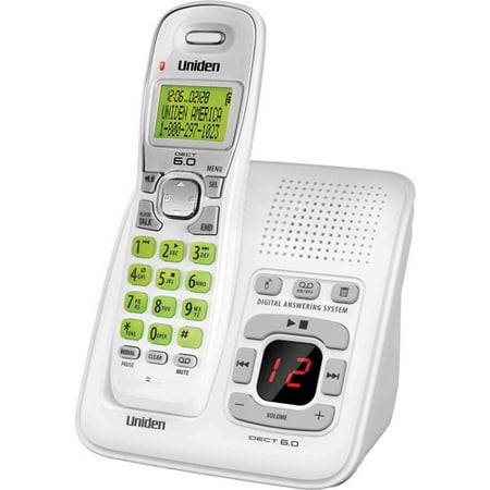 Uniden DECT Digital Answering System with CID, White