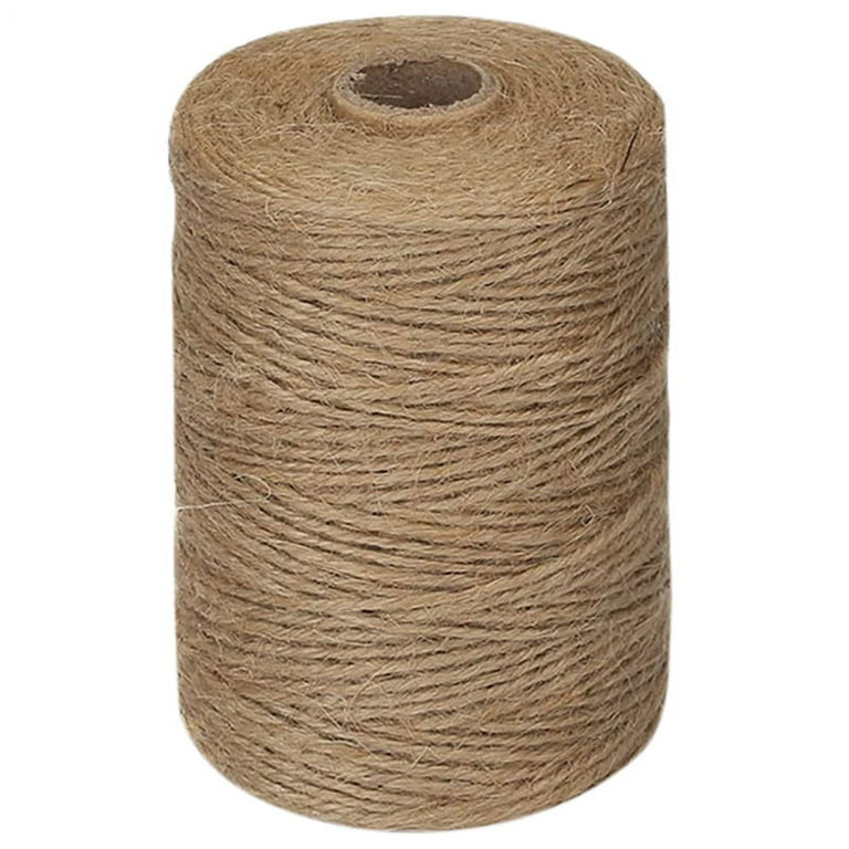 200M/ Roll 2Mm Jute Twine Natural Thick Brown Twine For Home Gardening  Plant Picture Hanger Industrial Packing String