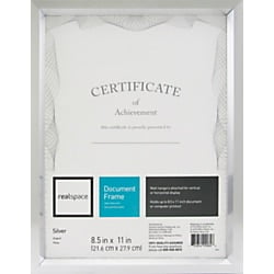 Antique Silver Document Frames - Realspace™ Photo/Document Frame, Easy Angle, 8-1/2