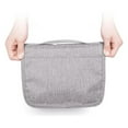 thumbnail image 3 of Neceser de viaje colgante con gancho para ducha de baño, impermeable y duradero. Gris, 3 of 9