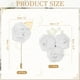 thumbnail image 2 of Uxcell 7 Pcs(6pcs Pins + 1 Brooch) Ramo de Rosa Blanco Brillante Boutonnieres Flores Botones para Ceremonia de Boda Aniversario Prom Fiesta Formal, 2 of 7
