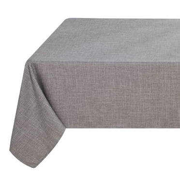 Fitable Linen Textured Square Tablecloth Washable Fabric Table Cloth for 4 Ft Card Table/Coffee Table, Kitchen Table Cover for Dining, Party, Farmhouse (Stone, 54 x 54 Inch)