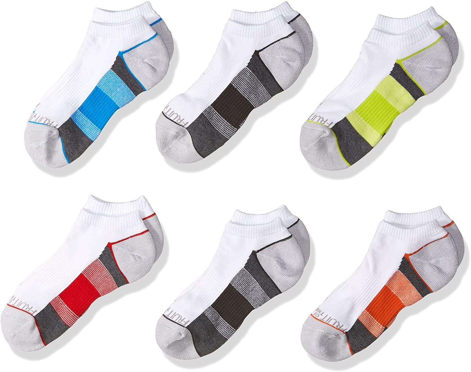 Fruit of the Loom Boys Core 7 Pack No Show Socks, L, White | Walmart Canada