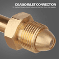 thumbnail image 2 of Nitrogen Regulator with 0-800 PSI Delivery Pressure,Hose CGA580 Inlet Connection and 1/4In Male Flare Outlet Connection, 2 of 7