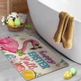 thumbnail image 6 of Happy Easter Y''all Flamingo Decorative Front Door Mat, Easter Eggs Welcome Doormat Indoor Outdoor Non-Slip Floor Entryway Rug, Spring Butterfly Lily Flower Home Kitchen Decoration 17x30 Inch, 6 of 6