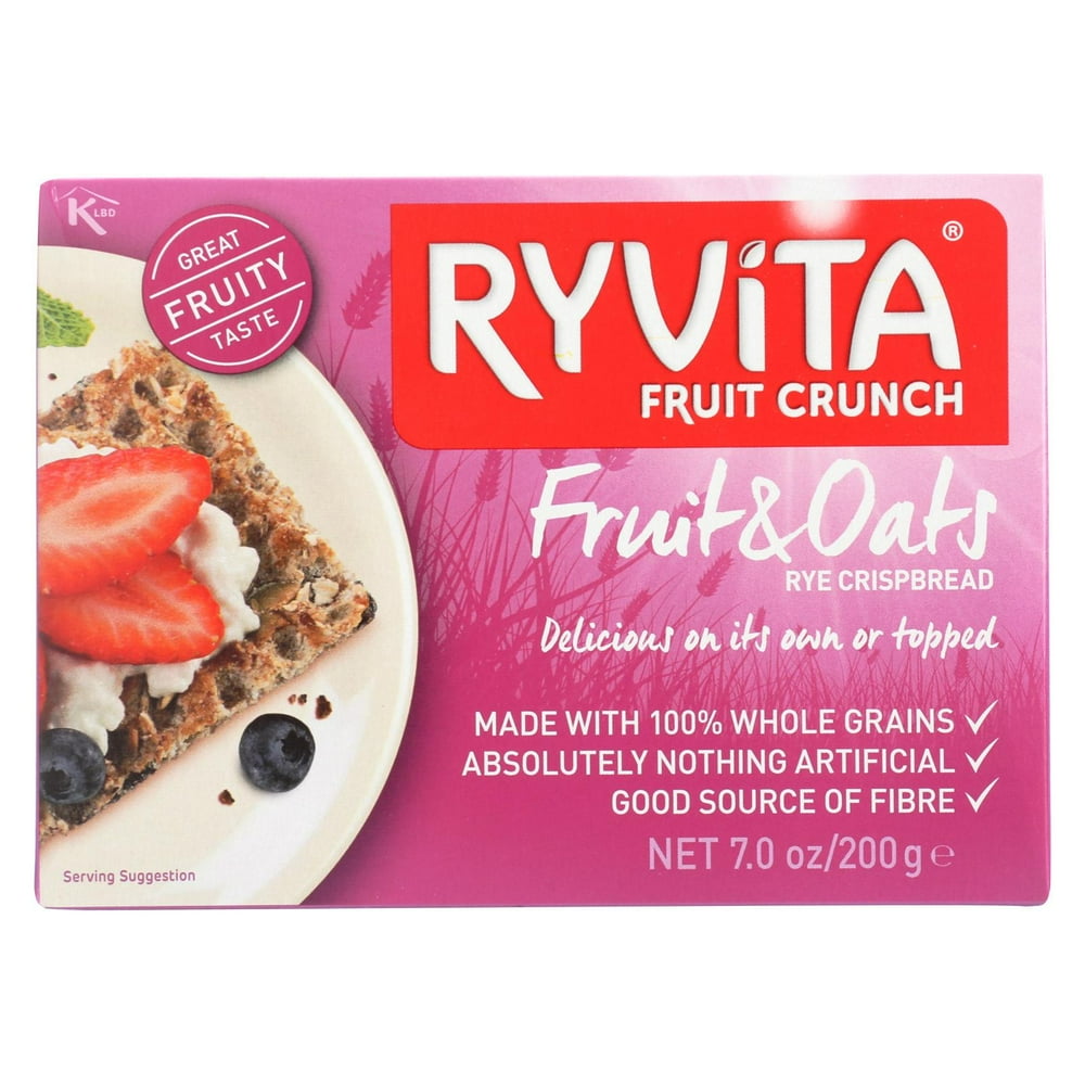 Ryvita Rye Fruit Crunch Crispbread, 7 Oz.
