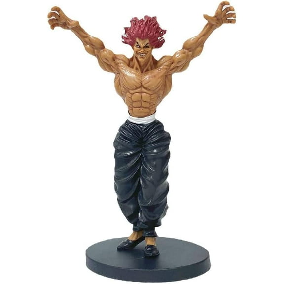 New Baki The Grappler Anime, Baki/Hanma Yujiro Ornaments Figurine Desktop Ornaments Collectibles Decorations Crafts Gifts (Hanma Yujiro 22cm)