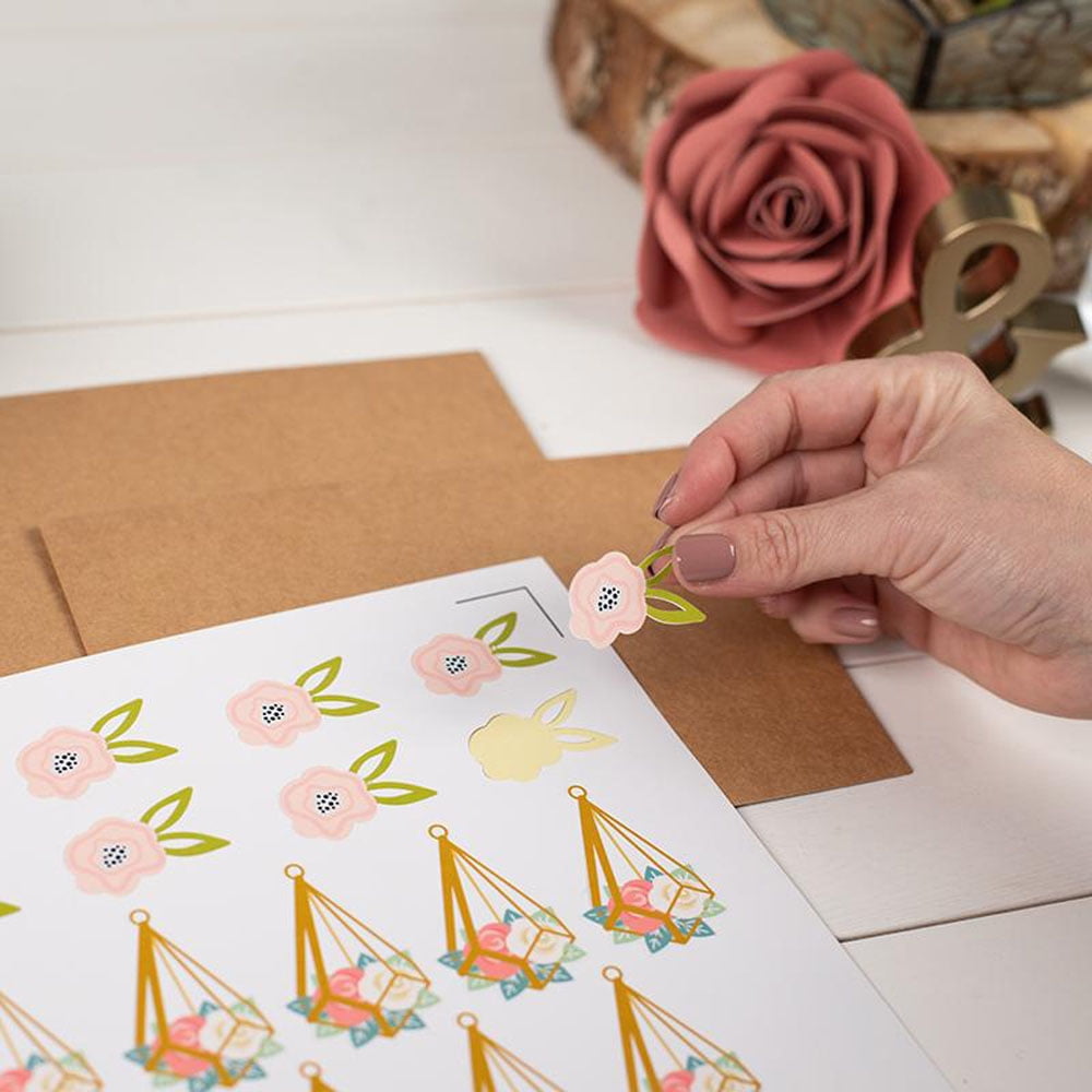 printable sticker paper silhouette