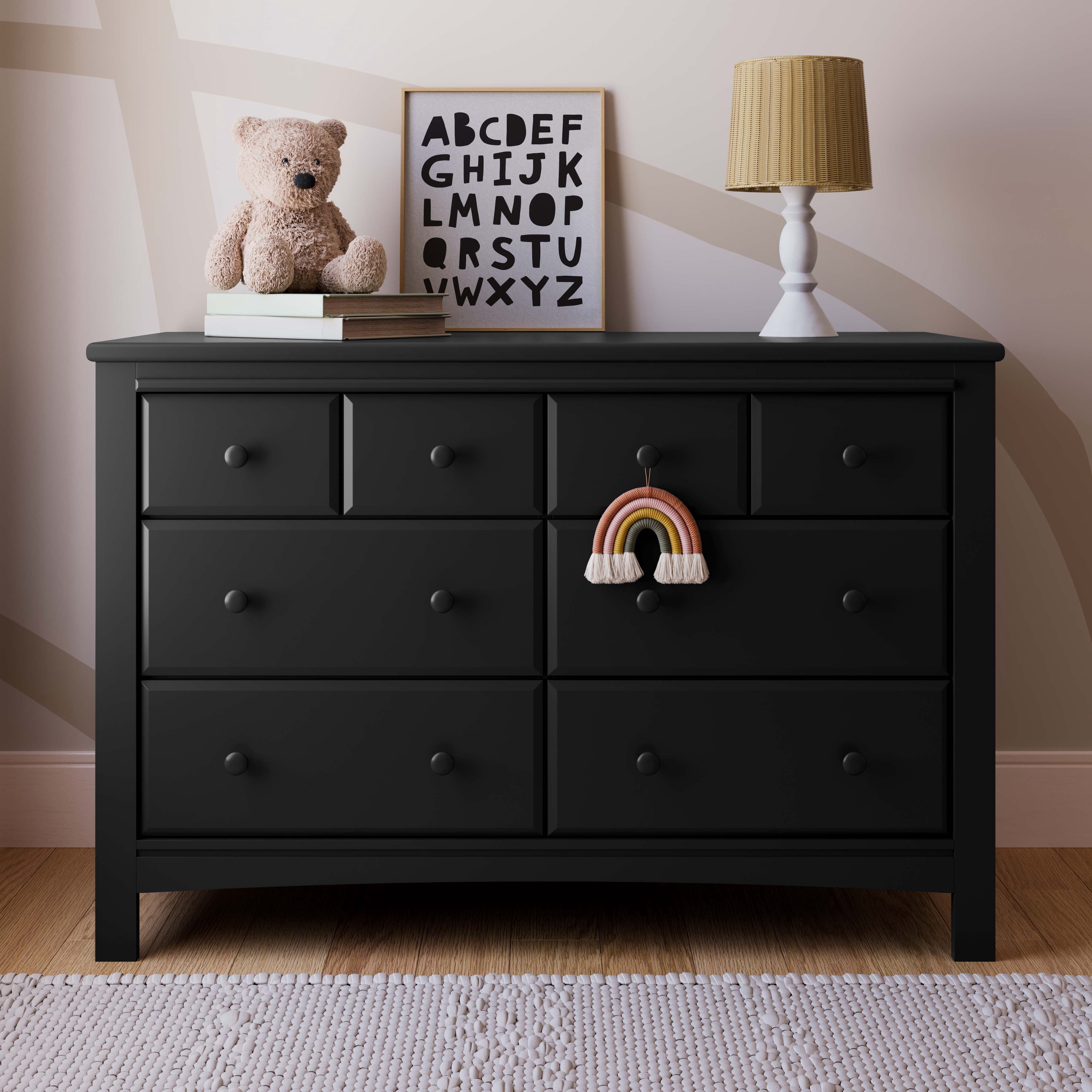 Graco Benton 6 Drawer Nursery Double Dresser, Black