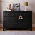 thumbnail image 3 of Graco Benton 6 Drawer Nursery Double Dresser, Black, 3 of 10