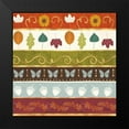 thumbnail image 2 of Charron, Veronique 15x15 Black Modern Framed Museum Art Print Titled - Autumn Otomi Pattern VII, 2 of 5