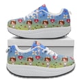 thumbnail image 2 of Gradient Beautiful Nurse Pattern Woman Autumn Winter Non-Slip Walking Sneakers Wear-Resistant Fashion Jogging Shoes Custom Image, 2 of 5