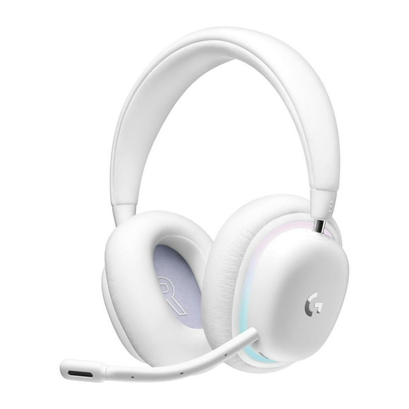 Logitech G735 Wireless Gaming Headset, Customizable LIGHTSYNC RGB Lighting, LIGHTSPEED, Bluetooth - White Mist
