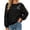 C590/Black, variant on XIYON Womens Sweatshirts Elegant Crewneck Long Sleeve Sweatshirt Loose Pullover Top Relaxed Fit Fall Outfits