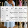 thumbnail image 2 of Ohufall Women Dresses Cotton Linen Button Crew Neck Long Sleeve Dress Pleated Loose Comfort Casual Maxi Dress, 2 of 6