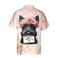 thumbnail image 2 of Happy Mother's Day Scottish Terrier with Flower Crown and Greeting Card Hawaiian Shirt Breathable Summer Unisex Merch Scottie Dog Lover Gifts - 13004, 2 of 6