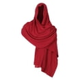 thumbnail image 1 of Capa con Capucha Yuyangstore Medieval Punk Cosplay Adulto Rojo, 1 of 8