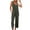 Army Green, variant on Staron Summer Jumpsuits for Women Casual Strap Sleeveless Loose Solid Jumpsuit, Gray M