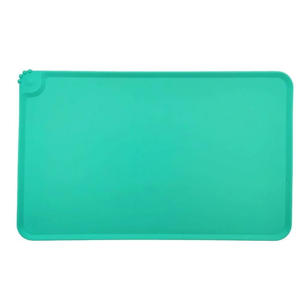 Tapete para comedero de perros y gatos, impermeable, antideslizante, de silicona, T5Q8