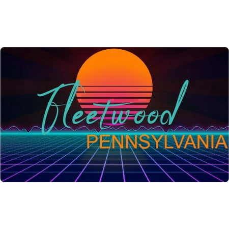 

Fleetwood Pennsylvania 4 X 2.25-Inch Fridge Magnet Retro Neon Design