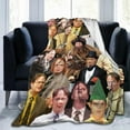 thumbnail image 2 of Blanket Dwight Schrute Soft and Comfortable Warm Fleece Throw Blankets Gift for Room Sofa Office Bed car Camp Couch Decoration Cozy Plush Beach Blankets All Season, 2 of 5