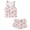 Pink American Flag Firework, variant on Xoenoiee Pink American Flag Firework Print Swimsuit for Girls Teens 4th of July 2 Piece Tummy Control Bathing Suit Tankini Set Tank Top with Shorts Blouson Swimwear, Size 6-7 Years