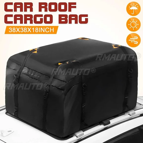 96X96X46cm Universal Car Top Roof Rear Trunk SUV Cargo Luggage Baggage Bag Rooftop Luggage Carrier Storage Travel Bag Body Kit