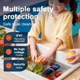 thumbnail image 4 of SHAR Wireless Portable Fruit and Vegetable Washing Machine（15*9*5cm） - Home Food Purifier - Dark Blue, 4 of 5