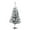 White, variant on Christmas Tree 35.43inch White Artificial Christmas Tree Frosted Snow Flocked Christmas Pines Tree With Metal Stand And 200-Lush Branch Tips Easy Assembly for Indoor Outdoor Holiday Home Decor