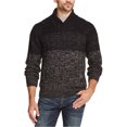 thumbnail image 1 of Weatherproof Chandail Ombré pour Hommes, Noir, Grand, 1 of 1
