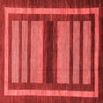 thumbnail image 1 of Ahgly Company Indoor Square Abstract Red Modern Area Rugs, 8' Square, 1 of 4