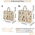 thumbnail image 2 of FORMRS Womens Corduroy Tote Bag Crossbody Shoulder Purse Handbag with Detachable Strap, Musical Animals Pattern, 2 of 7
