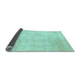 thumbnail image 2 of Ahgly Company Indoor Round Solid Light Blue Modern Area Rugs, 6' Round, 2 of 4