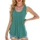 thumbnail image 4 of mfyjkho Camisetas Sin Mangas Para Mujer, Blusa De Manga Corta Con Cuello Redondo Y Color Liso Para Mujer, Moda Primavera/Verano Tops Bohemios Para Mujer M, 4 of 6