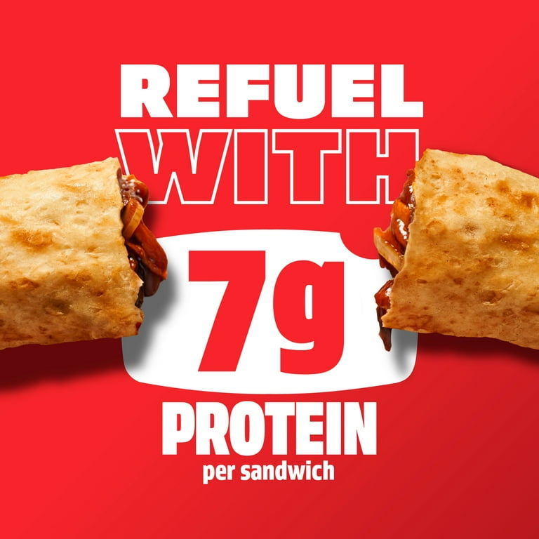 Hot Pockets BBQ Recipe Beef Sandwich with a Crispy Crust 21.25 oz Frozen