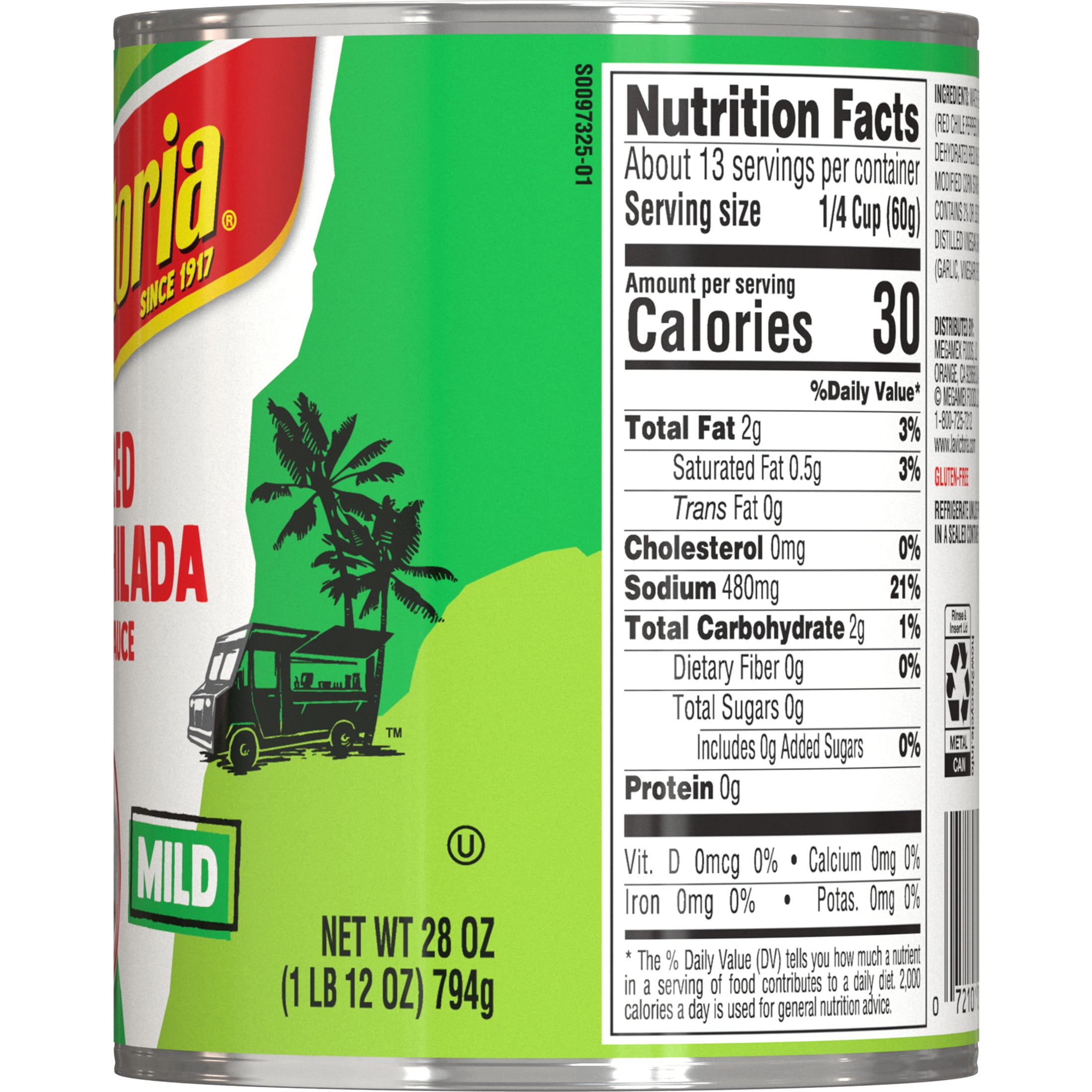 (12 pack) La Victoria Traditional Red Enchilada Liquid Sauce Mild, 28 oz