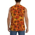 thumbnail image 4 of Balery Sunflower4 Men's Sleeveless Muscle Shirts Workout Tank Top, Moisture Wicking, Odor Protection-3X-Large, 4 of 8