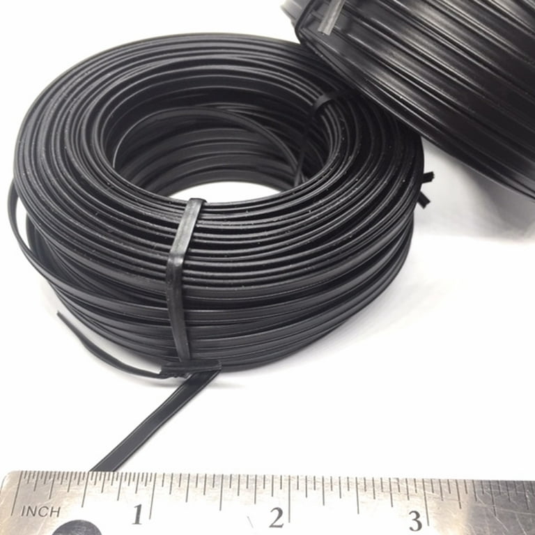 100FT(30m) Plastic Black Double Wire Spool - for Nose Bridge Strips for  Mask, Flat Plastic Strips Straps Adjustable Nose Clips Wire for DIY Face  Mask Making Accessories for Sewing Crafts 