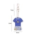 thumbnail image 3 of Cuadros Decorativos Kit de pintura de diamantes 5D para niños y adultos llavero Wdftyju con taladro de forma especial hecho a mano con forma de uniforme de fútbol regalo colgante 8 piezas, 3 of 3
