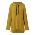 thumbnail image 1 of WEAIXIMIUNG Sweat à Demi-Zip pour Femmes, Sweat à Capuche Décontracté à Manches Longues Imprimé Lettre avec Poche, 1 of 6