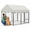 Beige-8' x 4', variant on Beige 8' x 4' Heavy Duty Waterproof UV Resistant Pet Kennel Roof Cover