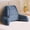 Navy Blue, variant on Reading Pillows for Sitting in Bed Adult, Back Pillow for Bed Sitting Up, Backrest Pillows with Shredded Foam for Adult&Teens, Support Pillow with Arms for Beds, Couch, Floor, 18in, Grey