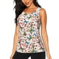 thumbnail image 3 of Goofa Floral With Butterflies Printed Womens Workout Tops for Women Sleeveless Yoga Shirts Athletic Running Tank Tops Sleeveless Gym Clothes Workout Apparel-Medium, 3 of 9