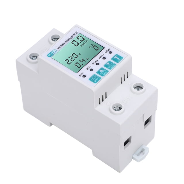 Medidor De Energía Inteligente WiFi, Protector Multifuncional Del Medidor De Energía WiFi Con Pantalla LCD Para El Hogar