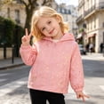 thumbnail image 2 of Curuila Kids Infant Girls Coat With Zipper Long Sleeve Graphic Print Hooded Jacket For Girls Lightweight Fashionable Outerwear Size 2-3 Years, 2 of 8