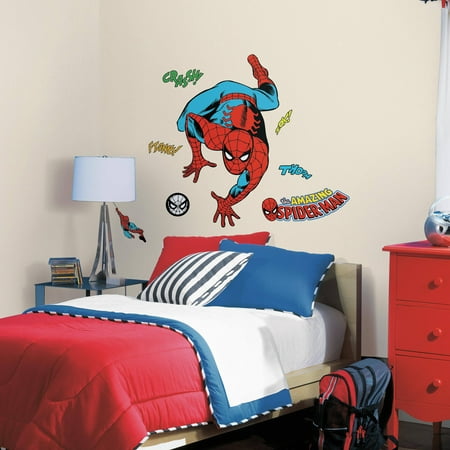 RoomMates Decor Classic Spider-Man Comic Peel-and-Stick Wall Decals