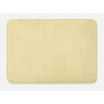 thumbnail image 1 of Geometric Bath Mat, Repeated Curved Abstract Wavy Lines on Plain Backdrop Art Illustration, Plush Bathroom Decor Mat with Non Slip Backing, 29.5" X 17.5", White and Mustard, by Ambesonne, 1 of 2