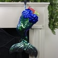 thumbnail image 2 of Northlight 24" Green and Black Sequined Iridescent Mermaid Christmas Stocking, 2 of 4