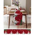 thumbnail image 6 of Table Runners 120 Inches Long Dress Scarves, Christmas Red Farmhouse Coffee/Dining/Kitchen Table Runner for Living Room, Snowman Xmas Pine Branch Cardinal Bird Snowflake 13x120 Inch, 6 of 7