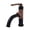 Matte Black / Antique Copper, variant on Kingston Brass KS2823KL Whitaker One-Handle Single-Hole Bathroom Faucet with Push Pop-Up Drain, Matte Black/Antique Brass